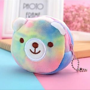 Colorful Bear Plush Coin Purse